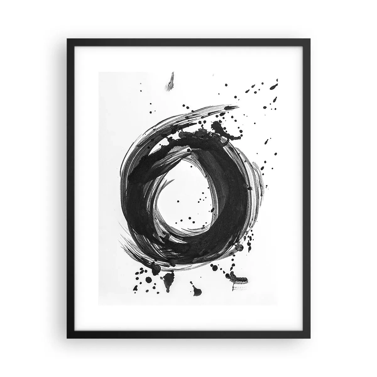 Poster in een zwarte lijst - De draaikolk van de schepping - 40x50 cm