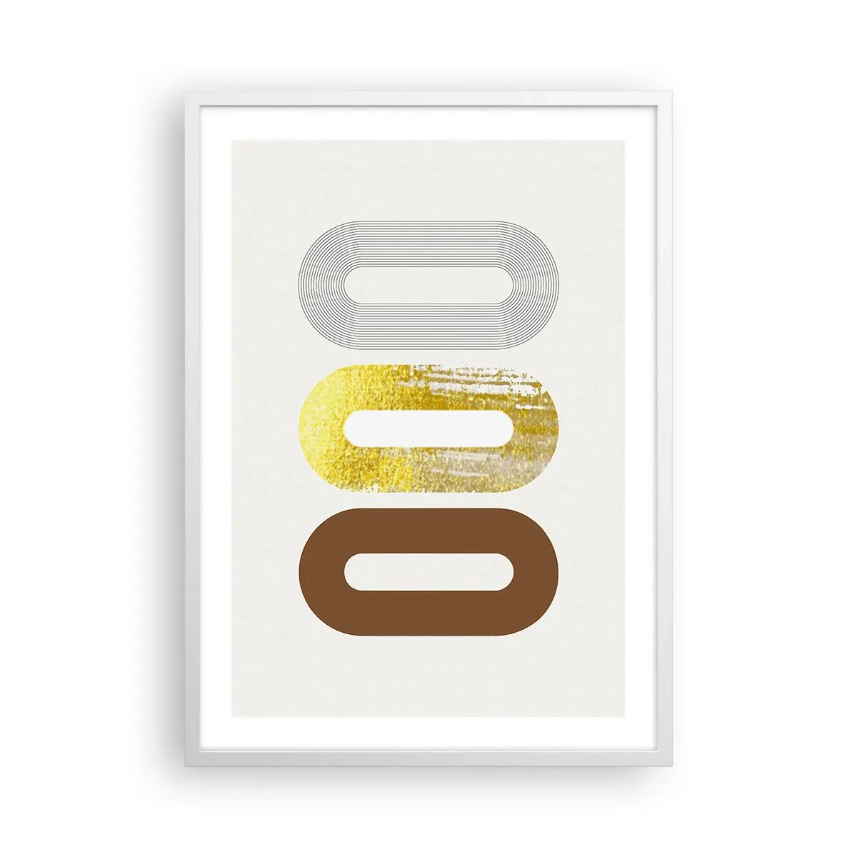 Poster in een witte lijst - Oooo! - 50x70 cm