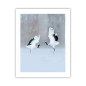 Poster - Dans in de mist - 40x50 cm