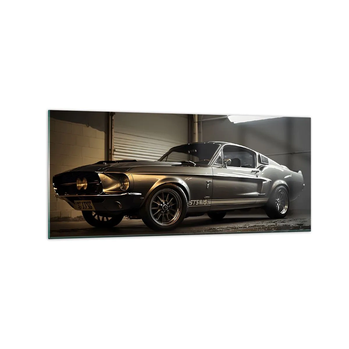 Schilderen op glas - Terug naar het verleden - 120x50 cm