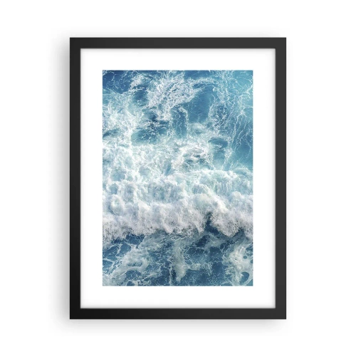 Poster in een zwarte lijst - Vrolijk en springend - 30x40 cm