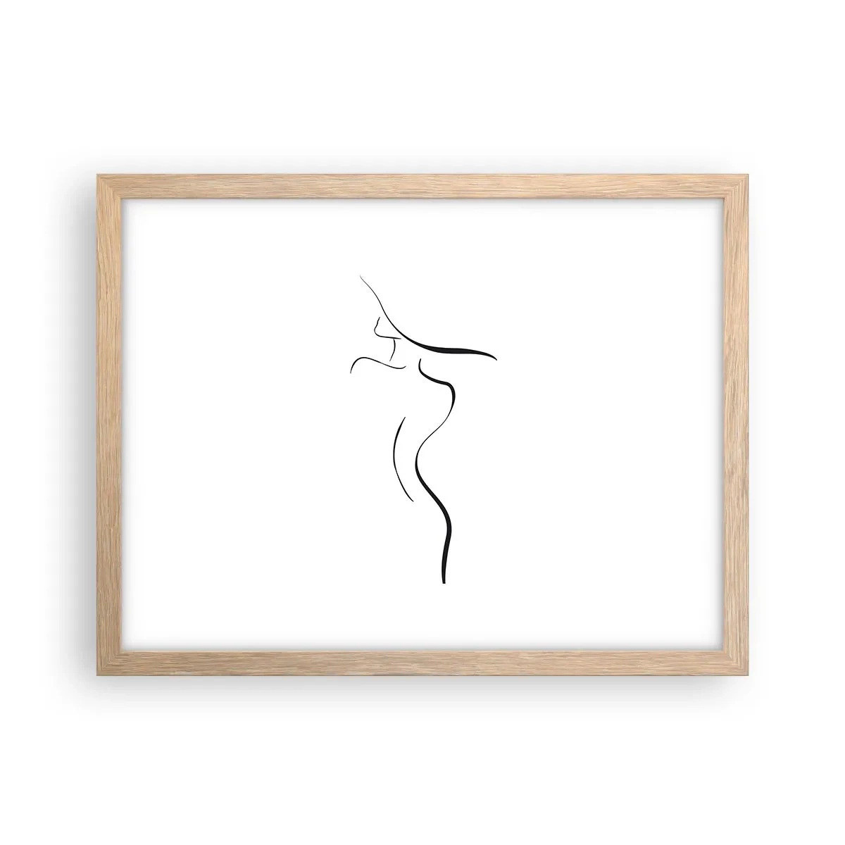 Een poster in een licht eiken lijst - Ongrijpbaar als een golf - 40x30 cm