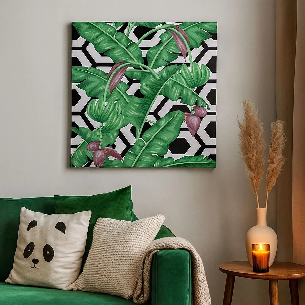 Schilderen op canvas - Van nature een symmetrische compositie - 30x30 cm