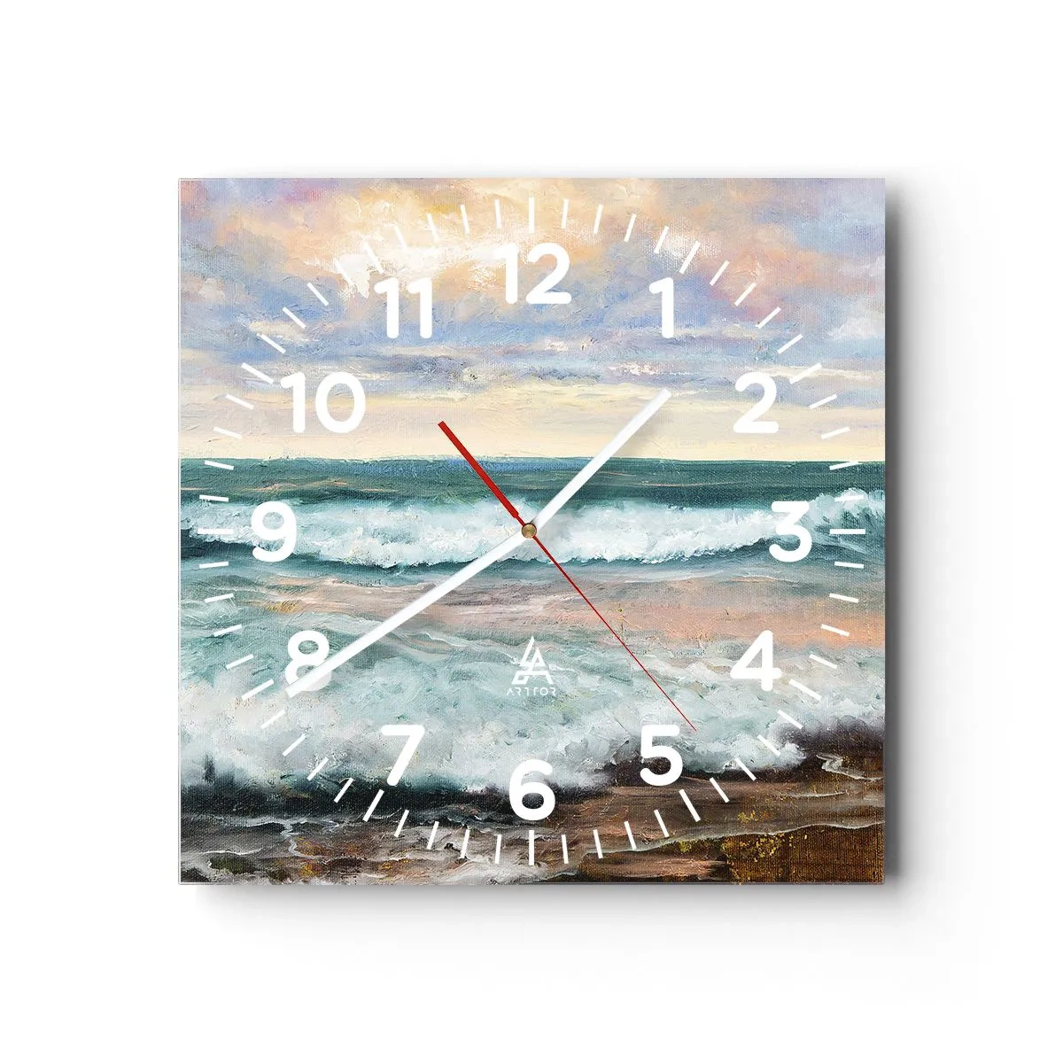 Wandklok - Klok - Hier maak je je ziel glad - 40x40 cm