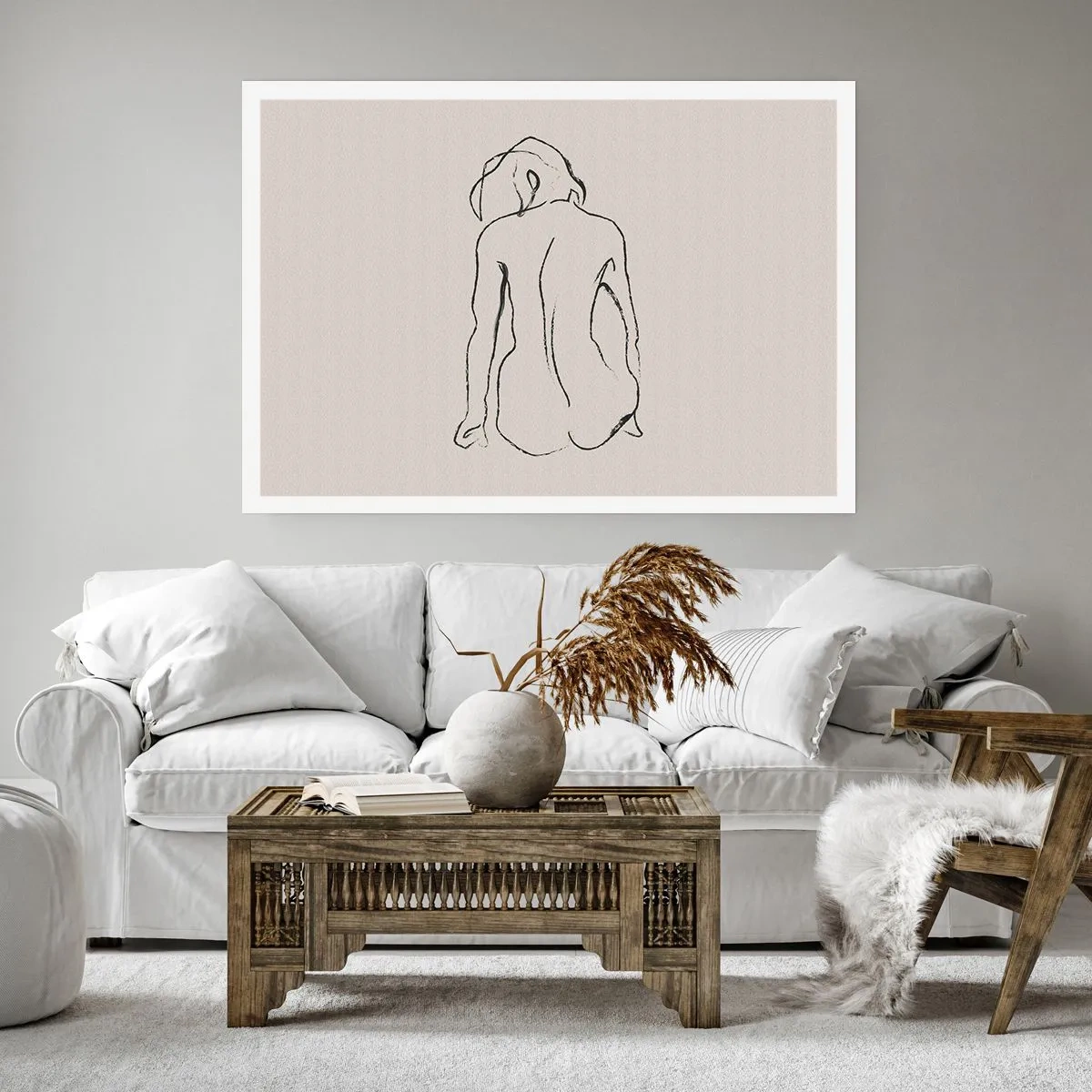 Poster - Naakt meisje - 40x30 cm