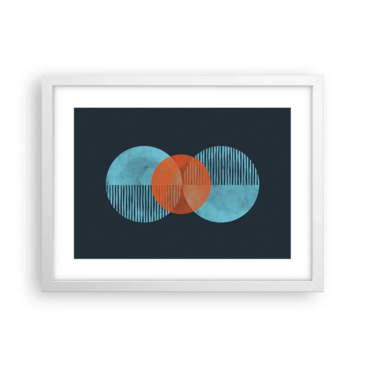 Poster in een witte lijst - Symmetrische compositie - 40x30 cm