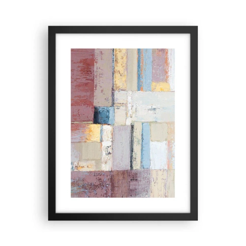 Poster in een zwarte lijst - De rust van geometrie - 30x40 cm