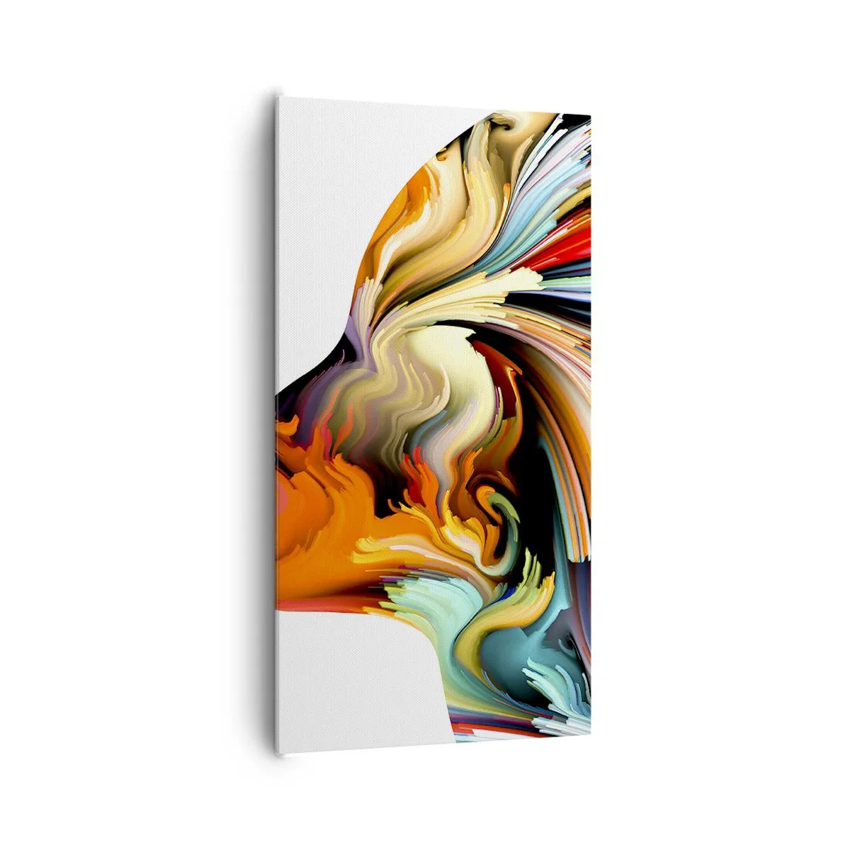 Schilderen op canvas - Een explosie van verbeelding - 65x120 cm