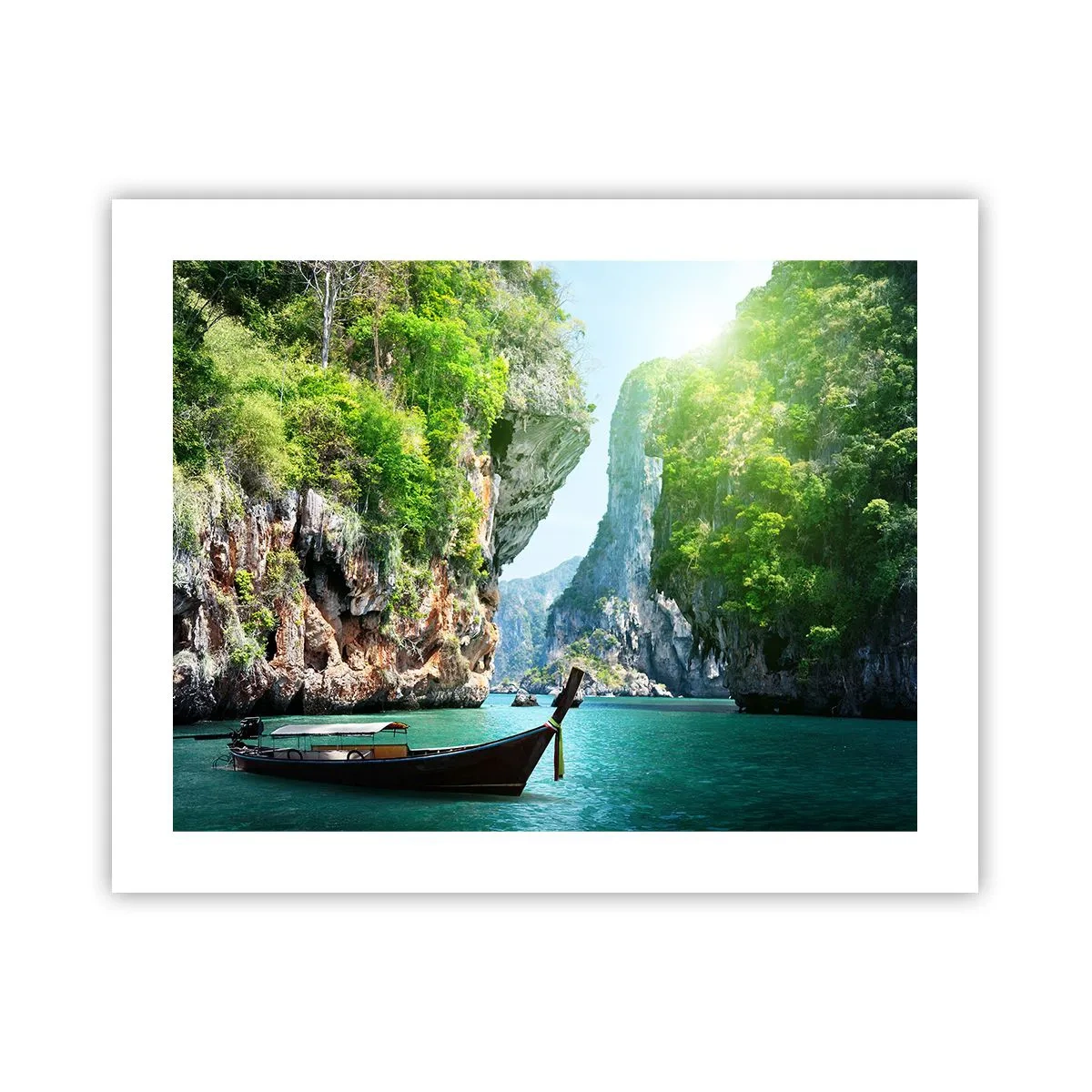 Poster - Een uitnodiging voor een exotische reis - 50x40 cm