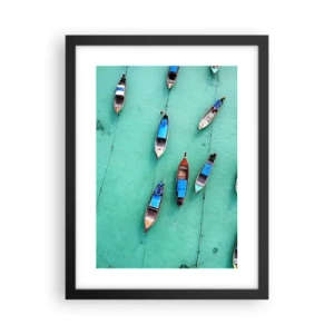 Poster in een zwarte lijst - In blijde verwachting - 30x40 cm