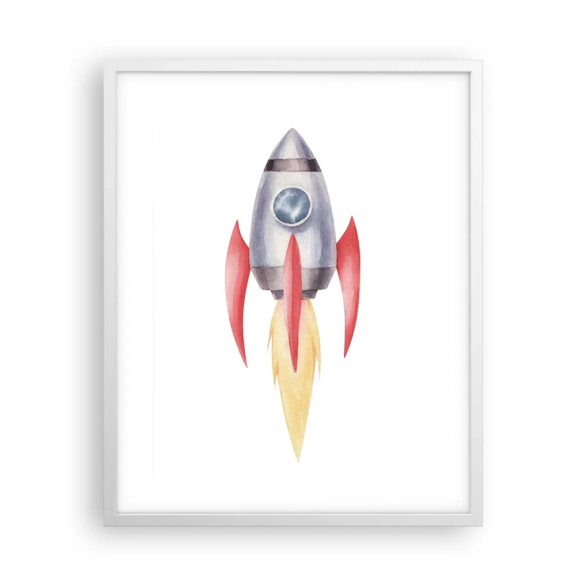 Poster in een witte lijst - Hoger, sneller, verder - 40x50 cm