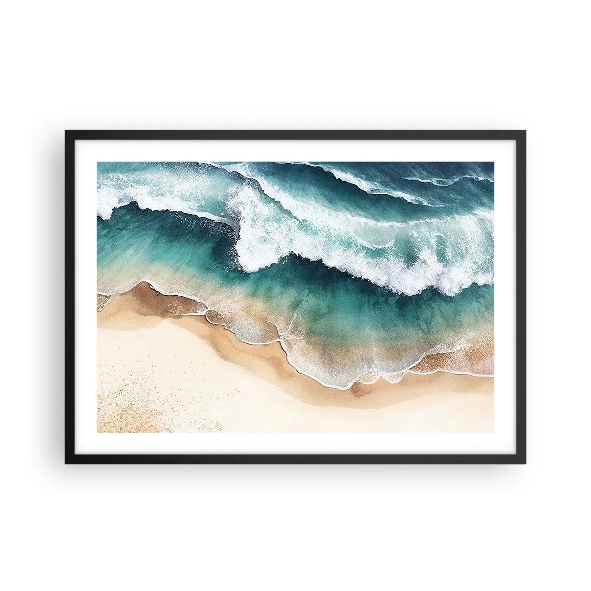 Poster in een zwarte lijst - De eeuwige ontmoeting - 70x50 cm