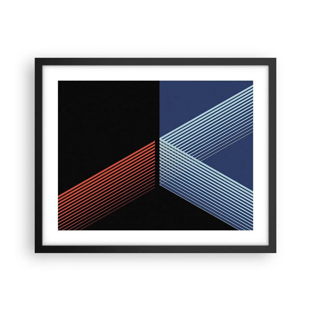 Poster in een zwarte lijst - Een eenvoudig verhaal - 50x40 cm