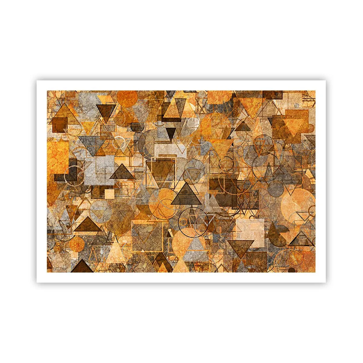Poster - De wereld in vorm - 100x70 cm