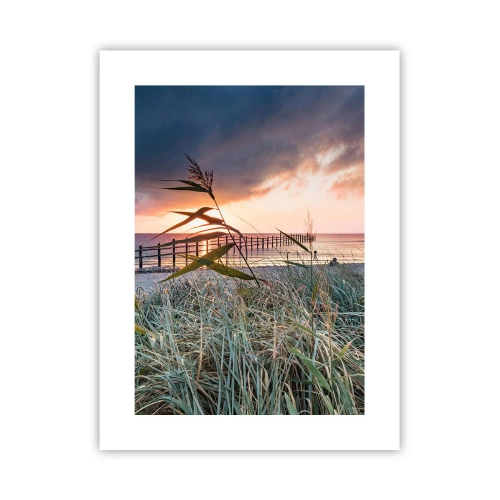 Poster - Het gaat niet met de wind mee - 30x40 cm