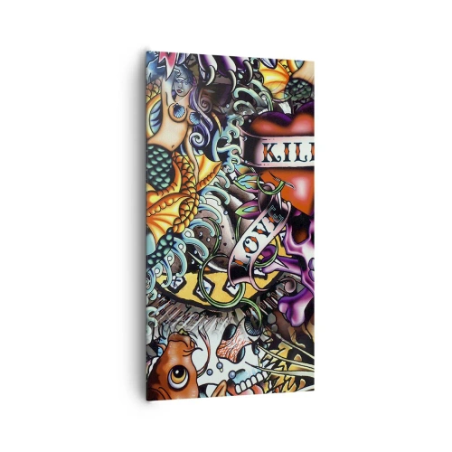Schilderen op canvas - De droom van de tatoeëerder - 65x120 cm