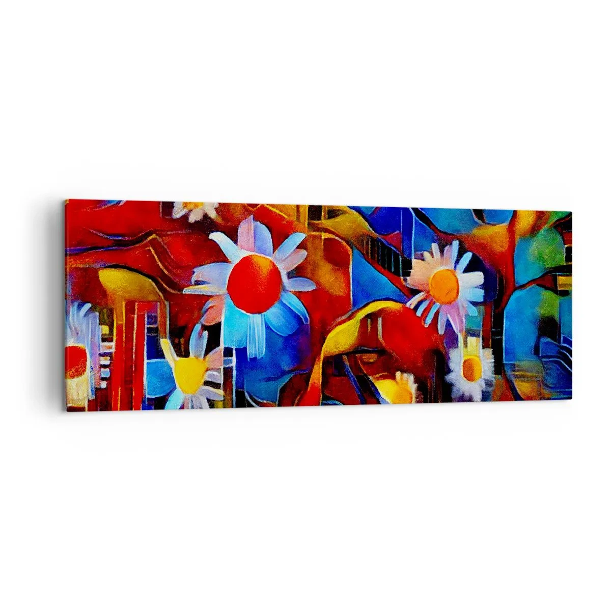 Schilderen op canvas - De kleuren van het leven - 140x50 cm