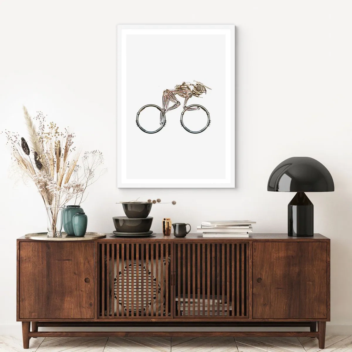 Poster in een witte lijst - Een prachtige machine - 70x100 cm