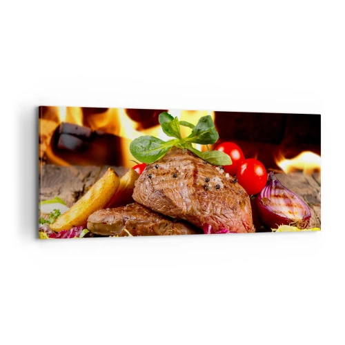 Schilderen op canvas - Opgewekt door hitte - 100x40 cm