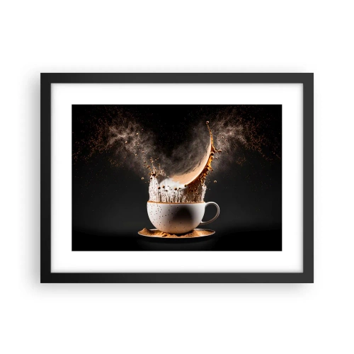 Poster in een zwarte lijst - Een explosie van smaak - 40x30 cm