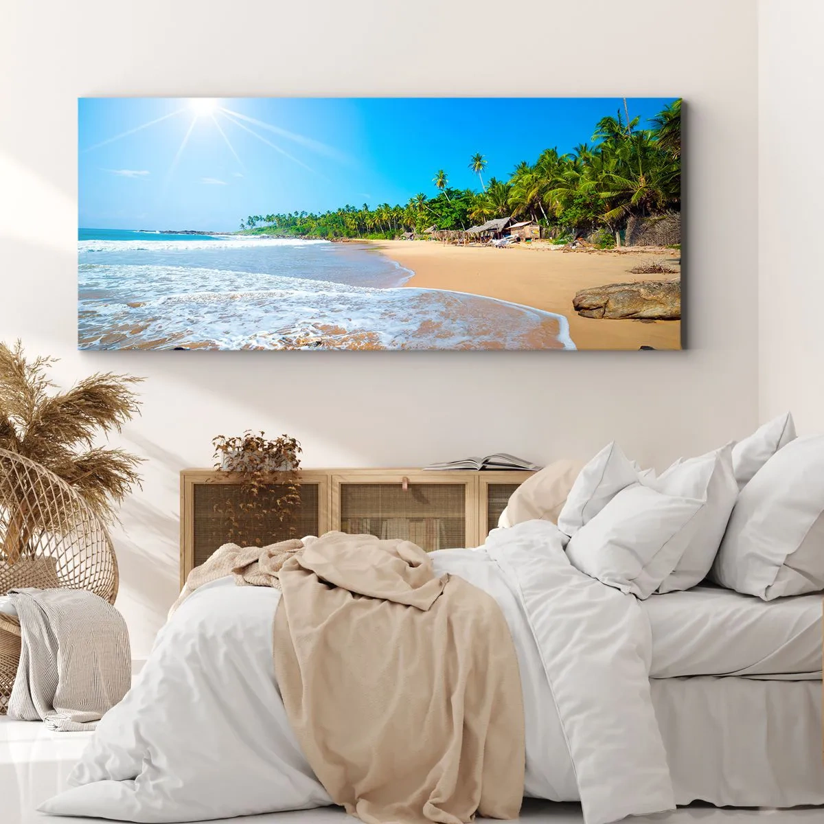 Schilderen op canvas - Een exotische plek voor jou - 100x40 cm