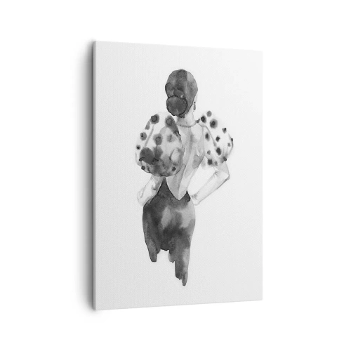 Schilderen op canvas - Ze kwam langs - 50x70 cm