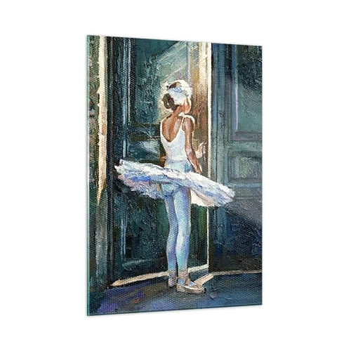 Schilderen op glas - Vóór de show-off - 50x70 cm