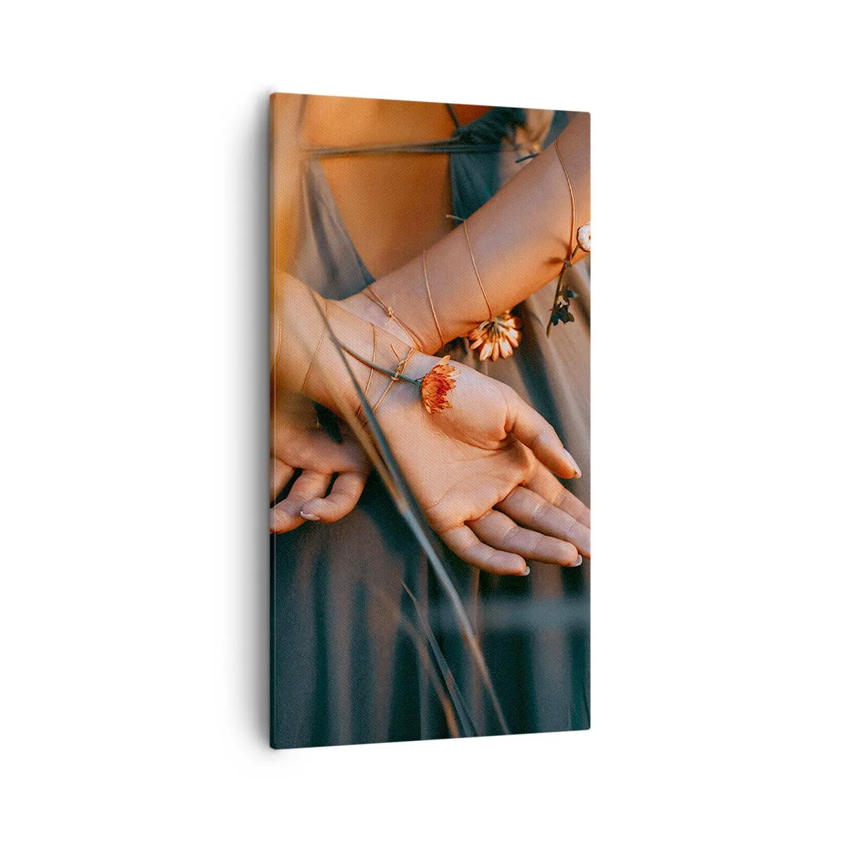 Schilderen op canvas - Verbonden met de natuur - 55x100 cm