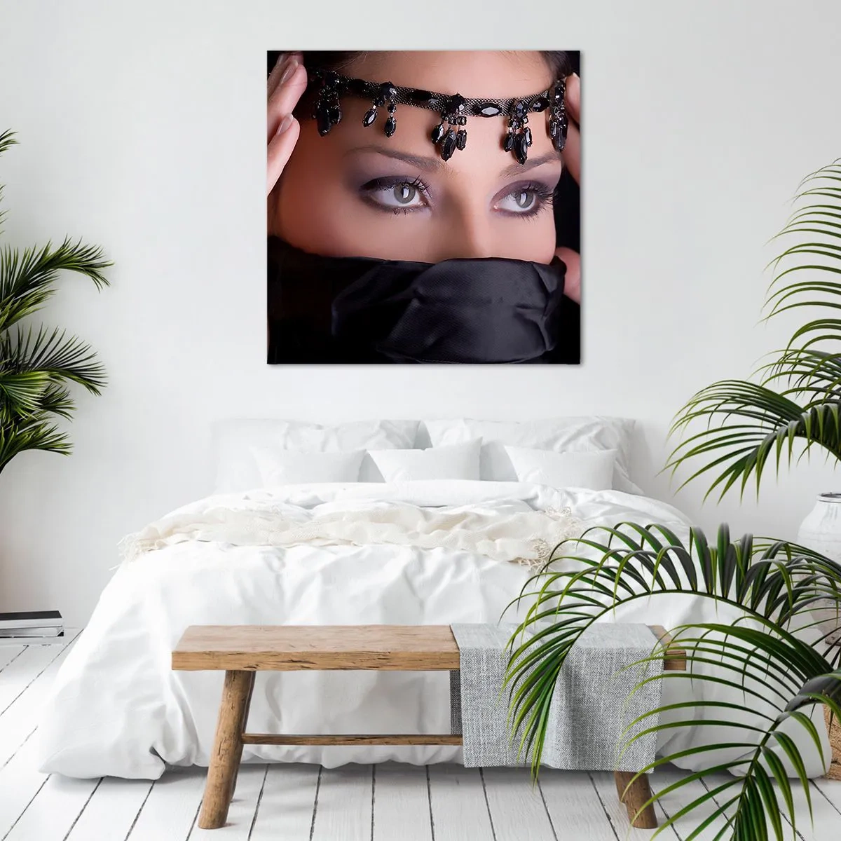 Schilderen op canvas - Oosters verleidelijk mysterie - 50x50 cm