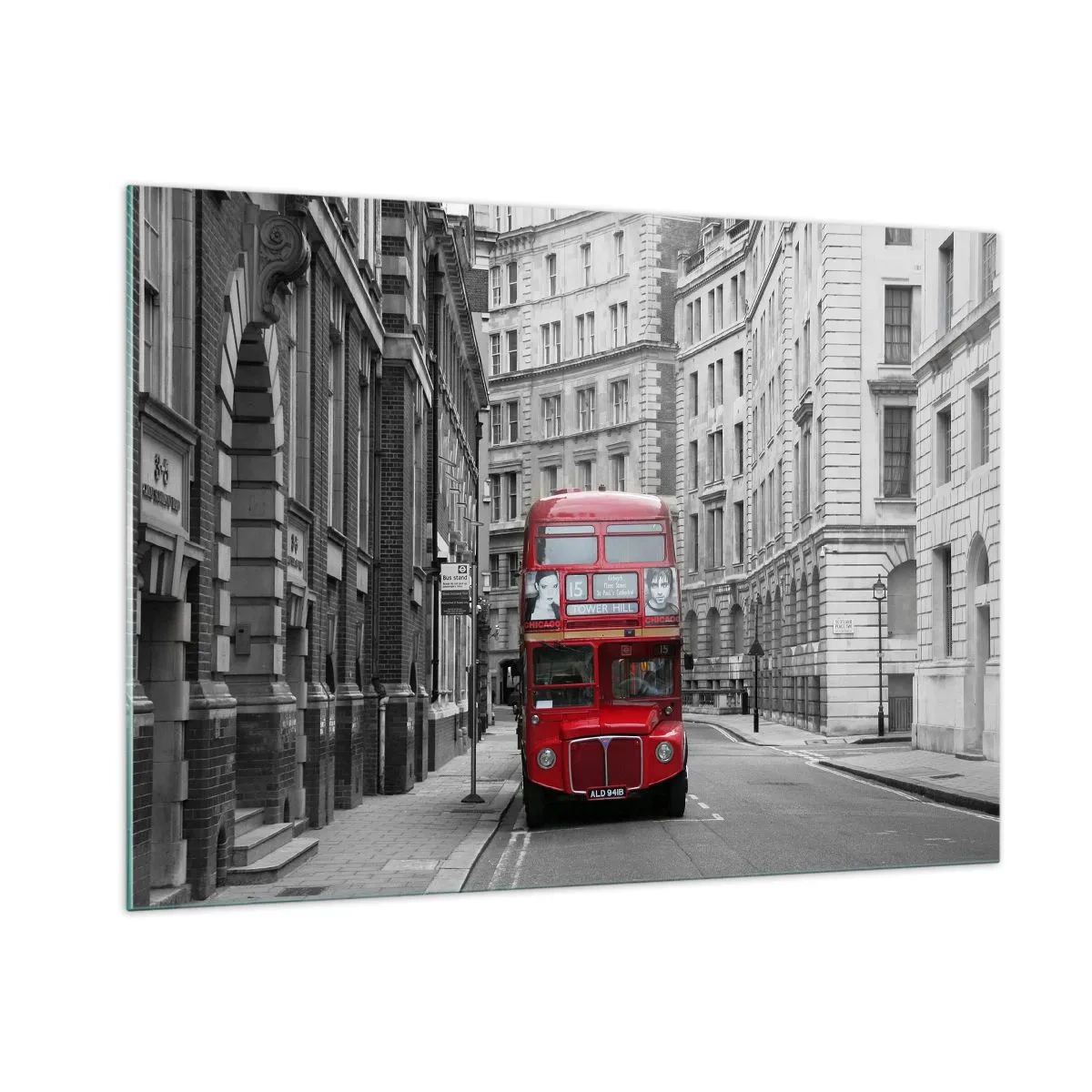 Schilderen op glas - Het dagelijkse leven hoeft niet grijs te zijn - 100x70 cm