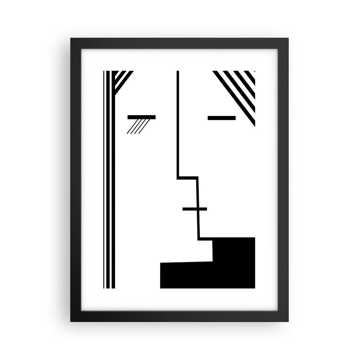 Poster in een zwarte lijst - Alleen maar een kus - 30x40 cm