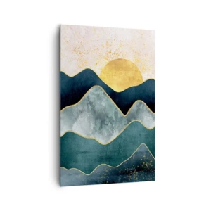 Schilderen op canvas - Achter de zeven bergen - 80x120 cm