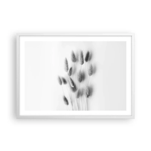 Poster in een witte lijst - Haar luchtigheid gras - 70x50 cm