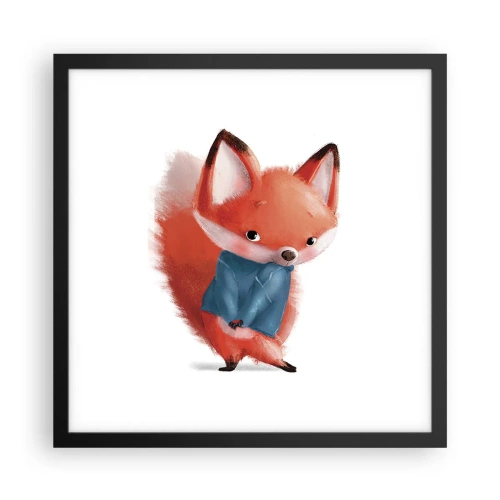 Poster in een zwarte lijst - Past het bij me? - 40x40 cm