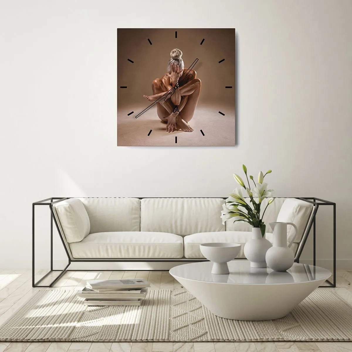 Wandklok - Klok - De eenheid van lichaam en geest - 40x40 cm