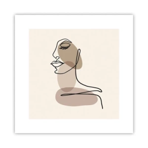 Poster - Luisteren naar zichzelf - 30x30 cm