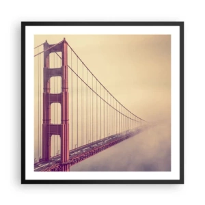 Poster in een zwarte lijst - Tussen hemel en aarde - 60x60 cm