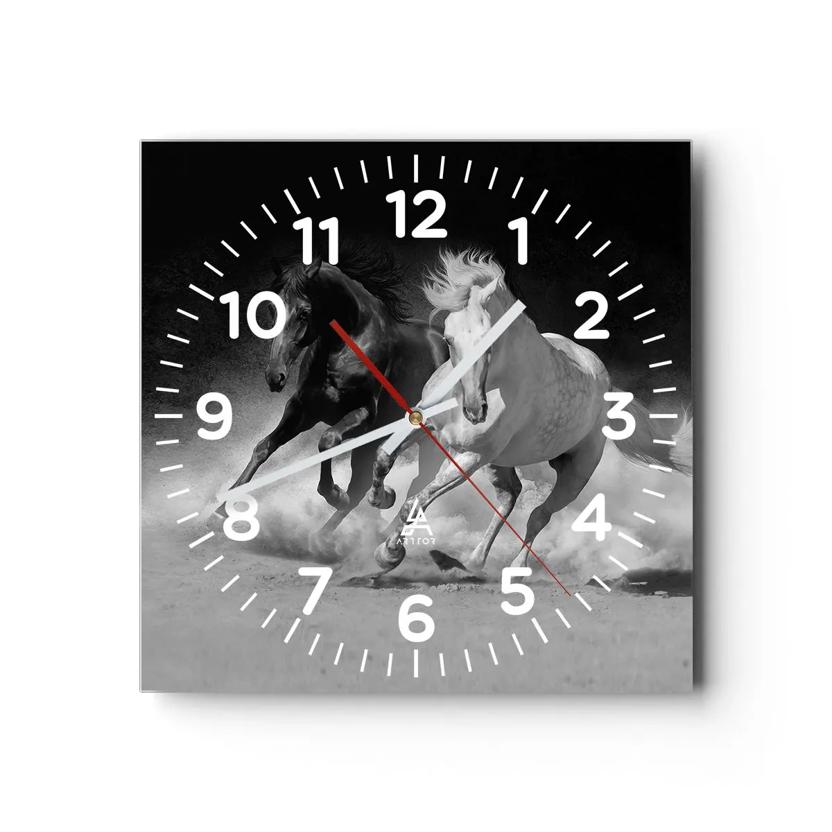 Wandklok - Klok - Vrijheidsgalop - 40x40 cm