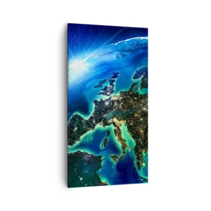 Schilderen op canvas - Sprankelend Europa - 55x100 cm