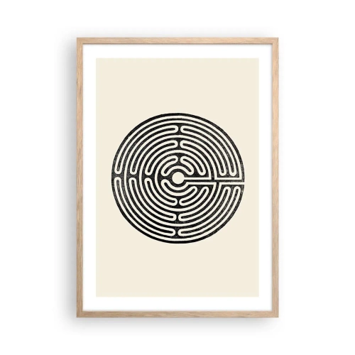 Een poster in een licht eiken lijst - Mysterieuze orde - 50x70 cm