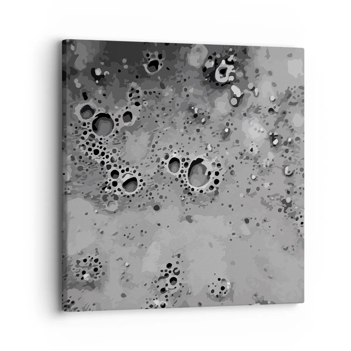 Schilderen op canvas - Als een maanlandschap - 30x30 cm