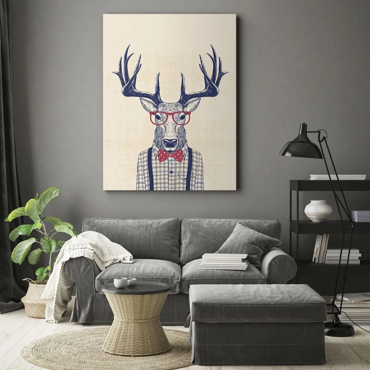 Schilderen op canvas - Een grappig extravaganza - 55x100 cm