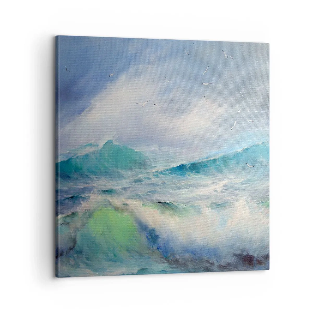 Schilderen op canvas - 'De wervelwind huilde van triomf...' - 60x60 cm