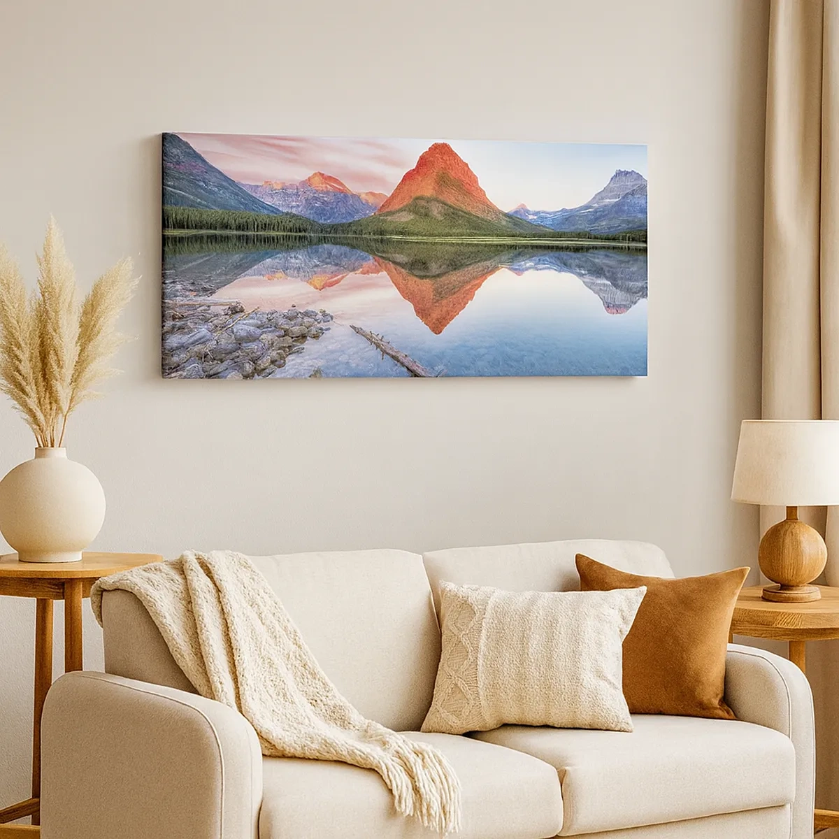 Schilderen op canvas - Warmte en koude - 30x30 cm