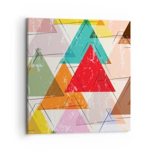 Schilderen op canvas - Onzinnige praat uitslaan - 70x70 cm