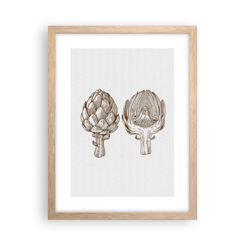 Een poster in een licht eiken lijst - Anatomieles - 30x40 cm