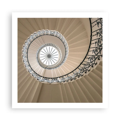 Poster - Binnenin de schaal - 60x60 cm