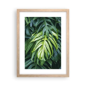 Een poster in een licht eiken lijst - Dompel jezelf onder in de frisheid - 30x40 cm