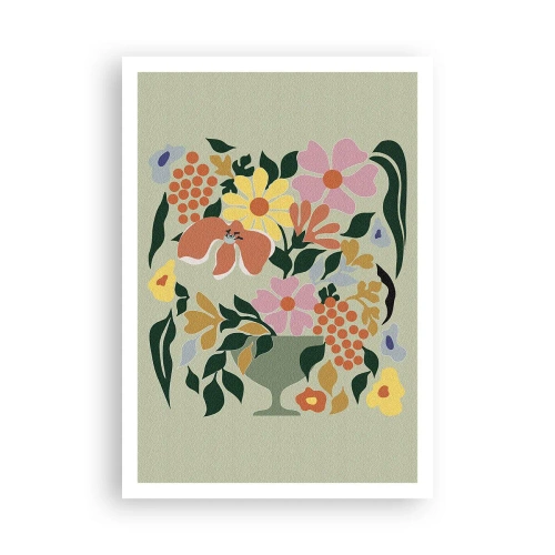 Poster - Een boeket vol leven - 70x100 cm
