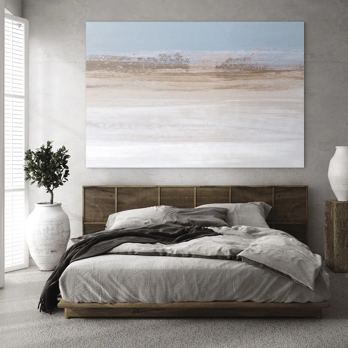 Schilderen op glas - Dubbelzinnig landschap - 120x80 cm